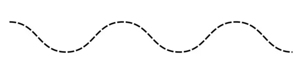 Волнистые Волнистые Переливающиеся Пунктирными Линиями — стоковый вектор