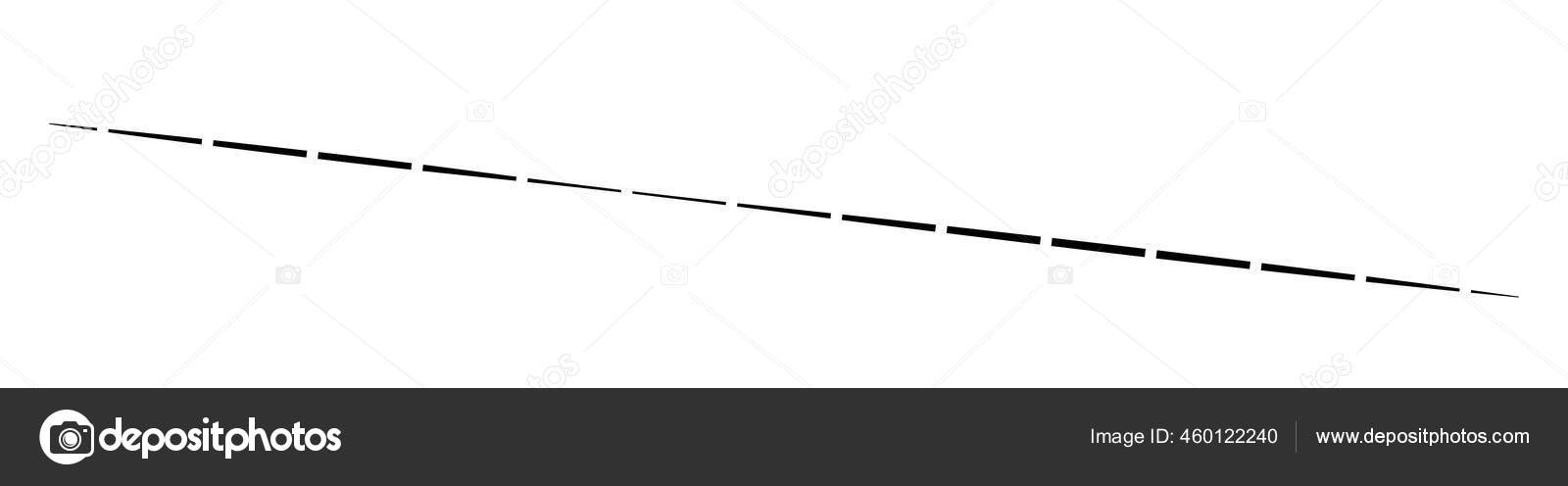 Horizontal Dashed Segmented Lines Design Shape Element Stock Vector by ...