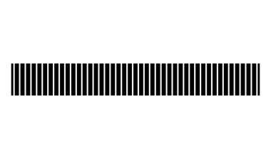 Yatay olarak tekrarlanabilir kesik çizgi, çizgi