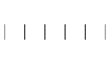 Yatay olarak tekrarlanabilir kesik çizgi, çizgi