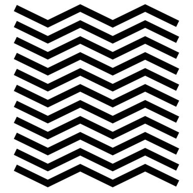 Dalgalı, zig-zag, çapraz, dalgalı geometrik çizgiler vektör tasarımı