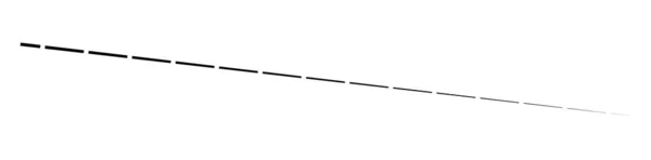 Horizontal Gestrichelte Segmentierte Linien Entwerfen Gestaltungselement — Stockvektor