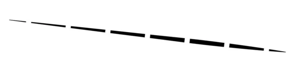 Horizontal Gestrichelte Segmentierte Linien Entwerfen Gestaltungselement — Stockvektor