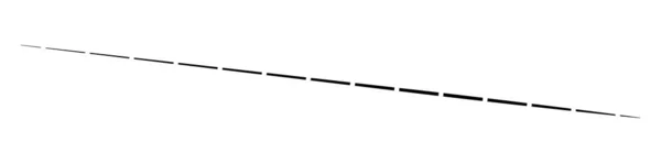 Horisontella Streckade Segmenterade Linjer Design Form Element — Stock vektor