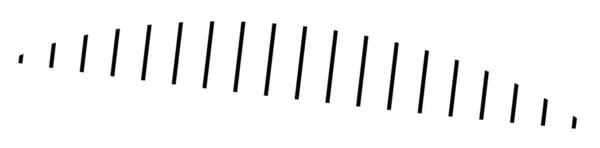 Горизонтальный Тире Сегментированные Линии Дизайн Элемента Формы — стоковый вектор