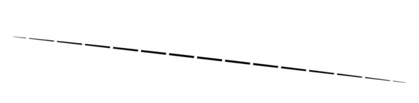 Horizontal Gestrichelte Segmentierte Linien Entwerfen Gestaltungselement — Stockvektor