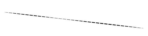 Horizontal Pointillés Lignes Segmentées Élément Forme Conception — Image vectorielle