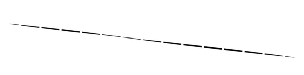 Horizontal Gestrichelte Segmentierte Linien Entwerfen Gestaltungselement — Stockvektor