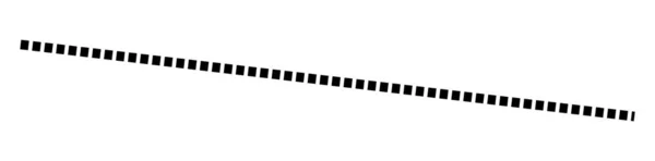 水平破線 セグメント線のデザイン形状要素 — ストックベクタ