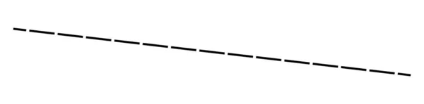 Elemento Sagomato Orizzontale Tratteggiato Linee Segmentate — Vettoriale Stock