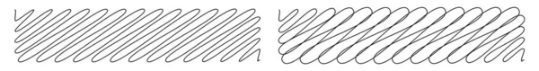 Squiggle Scrawl Καμπυλωτές Γραμμές Ορθογώνια Στοιχεία Εικονογράφηση Διανύσματος — Διανυσματικό Αρχείο