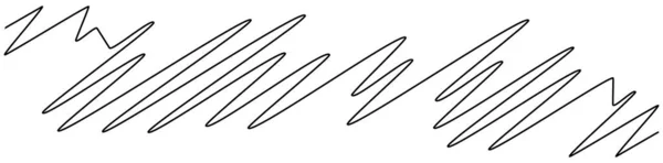 弯曲的 笔直的 弯曲的线矩形元素 矢量说明 — 图库矢量图片