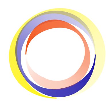 Dairesel, konsantre bir element. Soyut çember vektör tasarımı