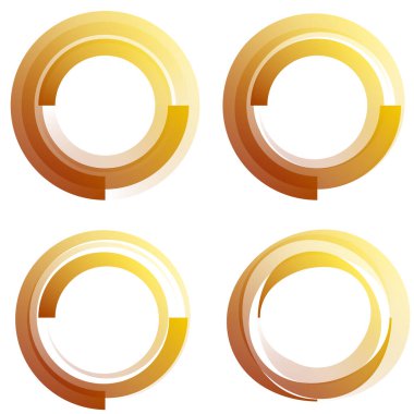 Dairesel, konsantre bir element. Soyut çember vektör tasarımı