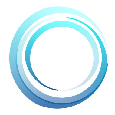 Dairesel, konsantre bir element. Soyut çember vektör tasarımı