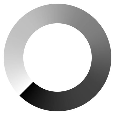 Dairesel, konsantre bir element. Soyut çember vektör tasarımı