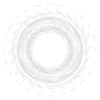Soyut geometrik spiral, girdap, girdap. Volt, sarmal kıvrım, bükülme etkisi vektörü