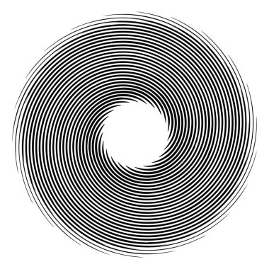 Soyut geometrik spiral, girdap, girdap. Volt, sarmal kıvrım, bükülme etkisi vektörü
