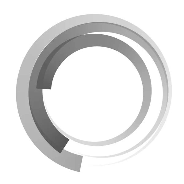 Kreisförmiges Konzentrisches Element Abstraktes Kreisvektordesign — Stockvektor
