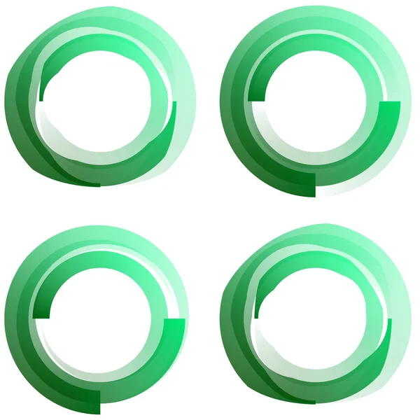 Cirkelvormig Concentrisch Element Abstracte Cirkel Vector Ontwerp — Stockvector