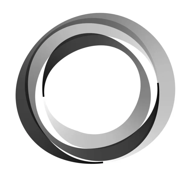 Circular Concentric Element Abstract Circle Vector Design — Stock Vector