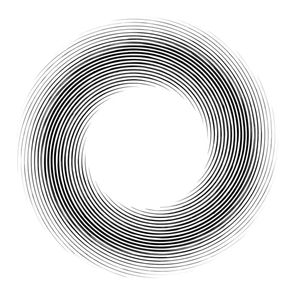 Espiral Geométrica Abstracta Remolino Giro Voluta Convolución Hélice Vector Efecto — Vector de stock