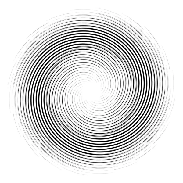 Espial Geométrica Abstrata Rodopiar Girar Voluta Convolução Helicoidal Vetor Efeito — Vetor de Stock