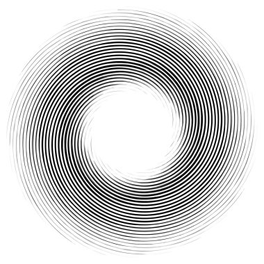 Soyut geometrik spiral, girdap, girdap. Volt, sarmal kıvrım, bükülme etkisi vektörü