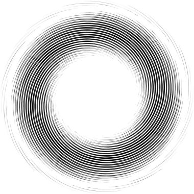 Soyut geometrik spiral, girdap, girdap. Volt, sarmal kıvrım, bükülme etkisi vektörü