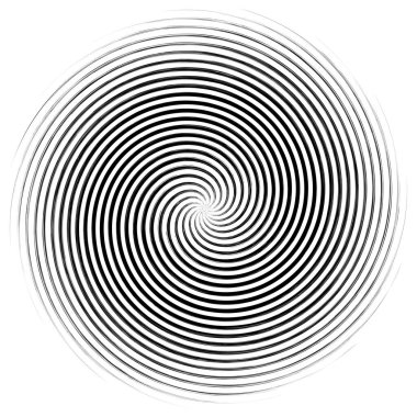 Soyut geometrik spiral, girdap, girdap. Volt, sarmal kıvrım, bükülme etkisi vektörü