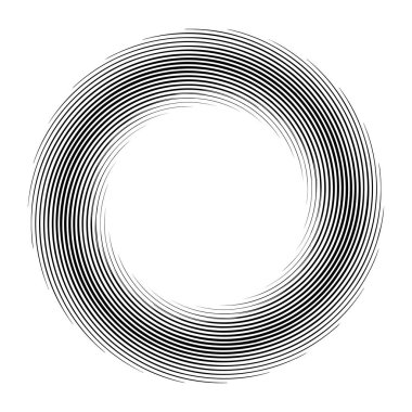 Soyut geometrik spiral, girdap, girdap. Volt, sarmal kıvrım, bükülme etkisi vektörü