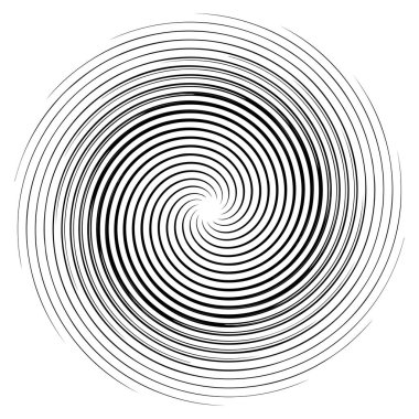 Soyut geometrik spiral, girdap, girdap. Volt, sarmal kıvrım, bükülme etkisi vektörü