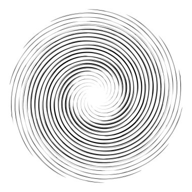 Soyut geometrik spiral, girdap, girdap. Volt, sarmal kıvrım, bükülme etkisi vektörü
