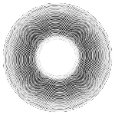Soyut geometrik spiral, girdap, girdap. Volt, sarmal kıvrım, bükülme etkisi vektörü