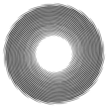 Soyut geometrik spiral, girdap, girdap. Volt, sarmal kıvrım, bükülme etkisi vektörü