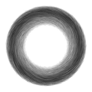 Soyut geometrik spiral, girdap, girdap. Volt, sarmal kıvrım, bükülme etkisi vektörü