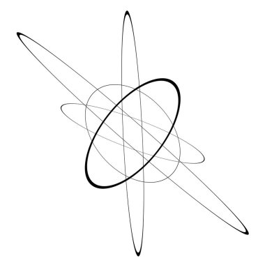 Rastgele elipsler, oval sanatsal soyut vektör ögesi