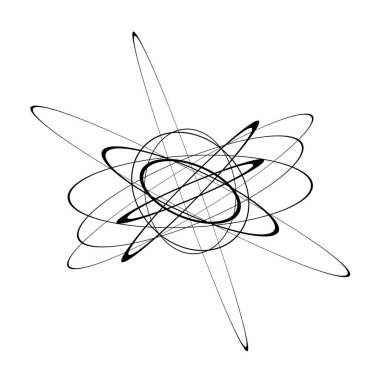 Rastgele elipsler, oval sanatsal soyut vektör ögesi