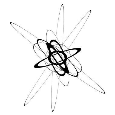 Rastgele elipsler, oval sanatsal soyut vektör ögesi