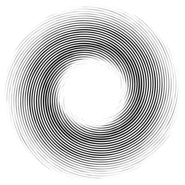 Abstracte Geometrische Spiraal Wervelend Draaiend Voluut Helix Convolutie Contortie Effect — Stockvector