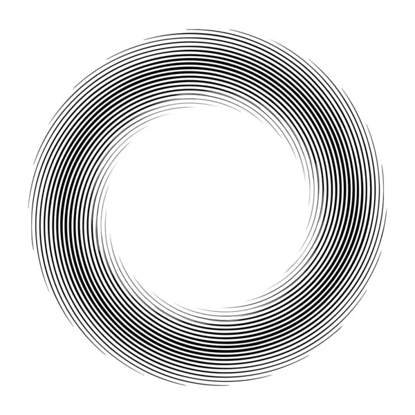 추상적 기하학적 소용돌이 Volute Helix Convolution Contortion Effect Vector — 스톡 벡터