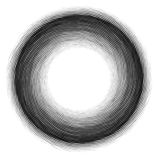 Abstracte Geometrische Spiraal Wervelend Draaiend Voluut Helix Convolutie Contortie Effect — Stockvector