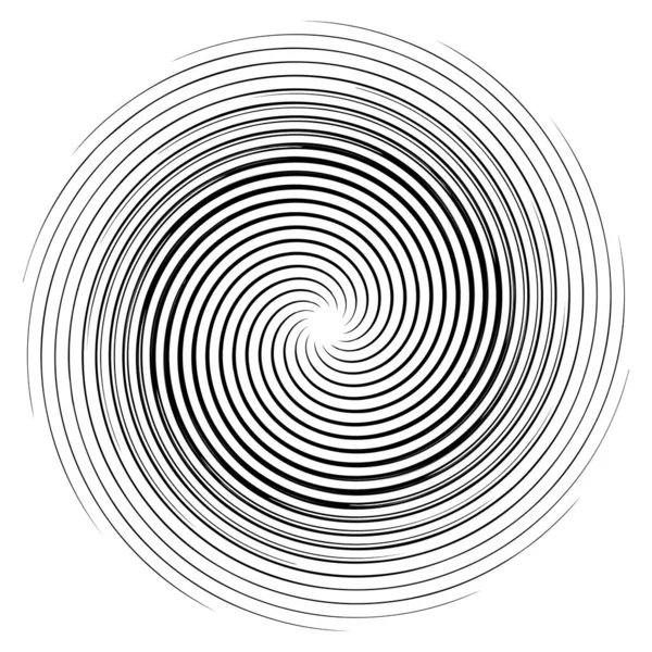 Espiral Geométrica Abstracta Remolino Giro Voluta Convolución Hélice Vector Efecto — Vector de stock