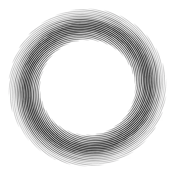 Abstrakt Geometrisk Spiral Virvel Virvel Volut Helixkonvolution Förvrängningseffekt Vektor — Stock vektor