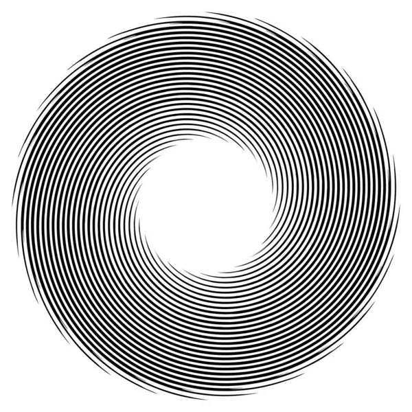 Espial Geométrica Abstrata Rodopiar Girar Voluta Convolução Helicoidal Vetor Efeito —  Vetores de Stock