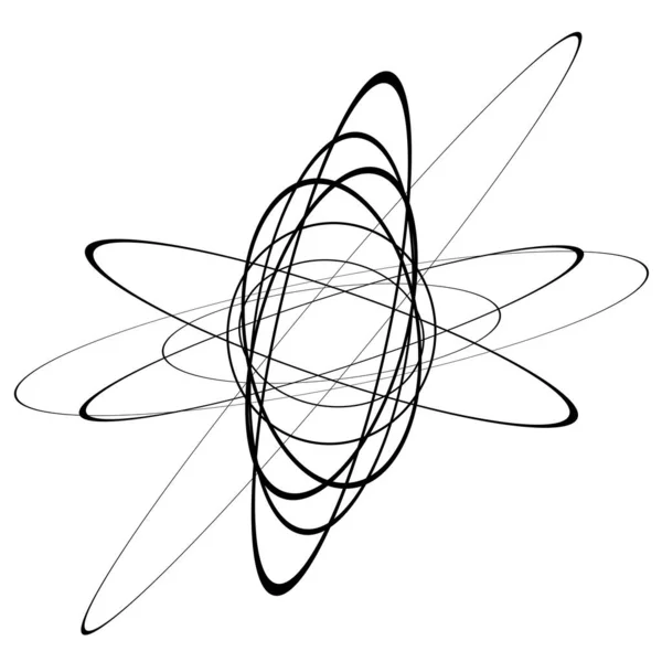 Losowe Elipsy Owale Artystyczny Abstrakcyjny Element Wektorowy — Wektor stockowy