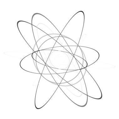 Rastgele elipsler, oval sanatsal soyut vektör ögesi