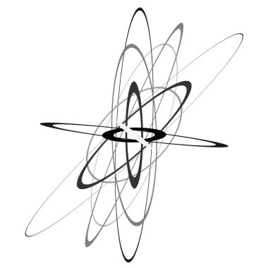 Rastgele elipsler, oval sanatsal soyut vektör ögesi