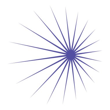 Yıldız, yıldız patlaması, güneş patlaması grafiği. Starlet simge serisi Stok vektör çizimi