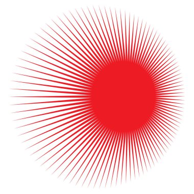 Yıldız, yıldız patlaması, güneş patlaması grafiği. Starlet simge serisi Stok vektör çizimi